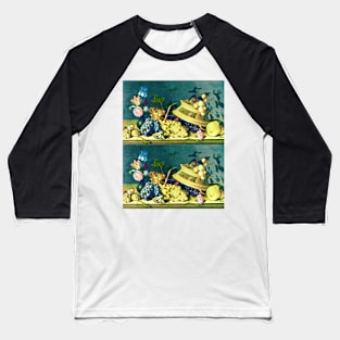 Still Life of Flowers, Fruit, Shells, and Insects by Balthasar van der Ast (digitally enhanced) Baseball T-Shirt